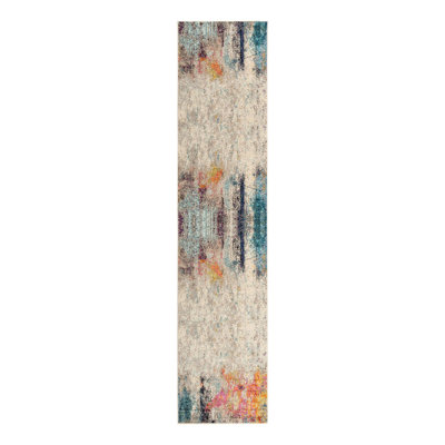 Tapis beige à motif abstrait Keimar