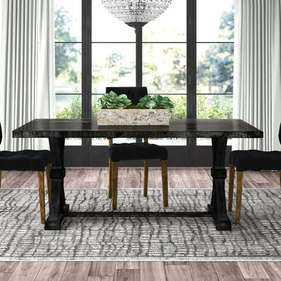 Julian Pine Solid Wood Base Dining Table