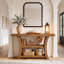 55.12 cm W Solid Wood Top Console Table