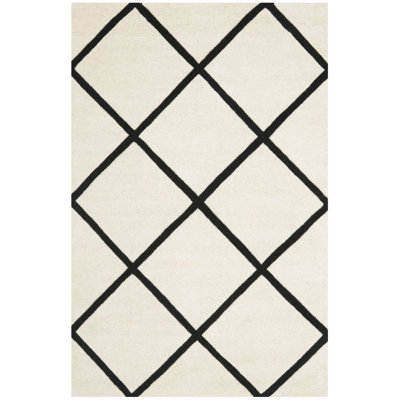 Vega Geometric Wool Hand Woven 122cm X 183cm Area Rug