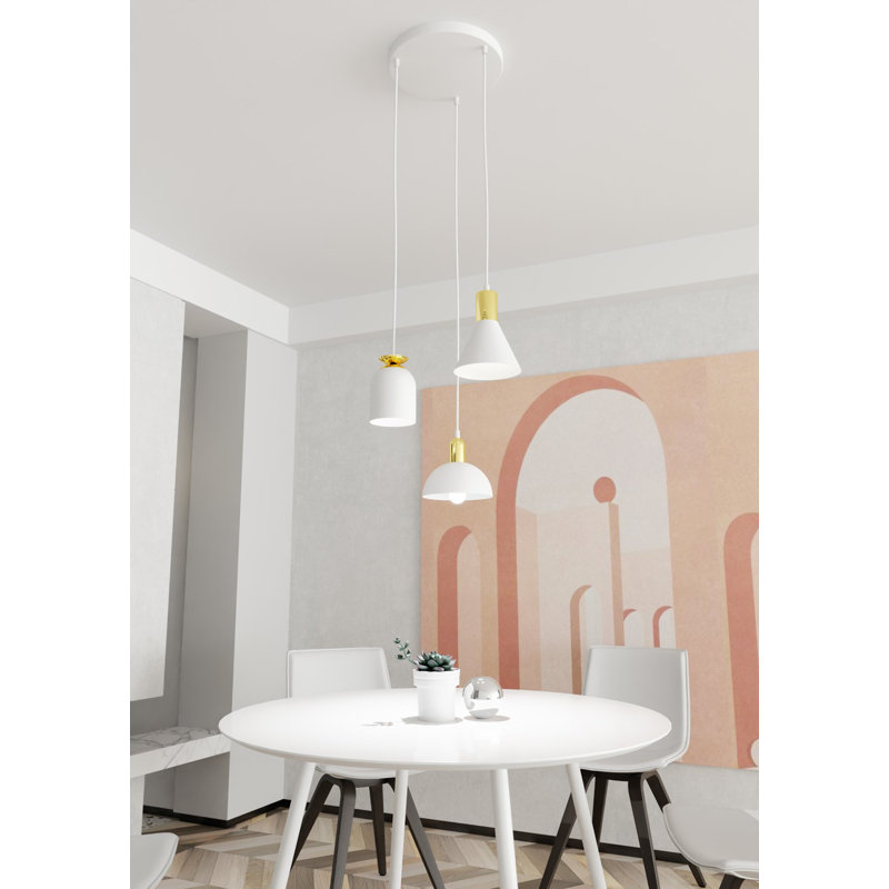 Akhiya 3 - Light Pendant, White