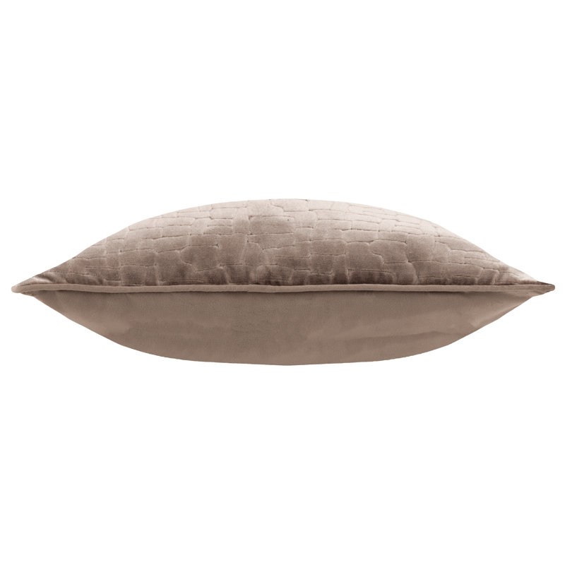 Geometric Square Throw Pillow Cover, Taupe