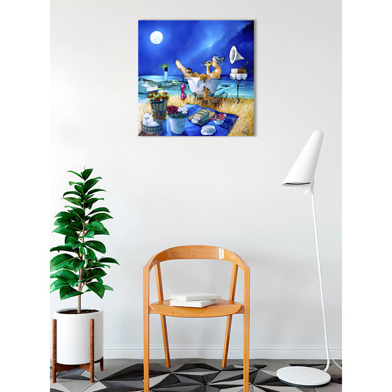  Officiellement sous licence Just Perfect at Vlees Bay par Ronald West, affiche d'art - 24 x 24 po - reproduction décorative - papier affiche - prête à encadrer