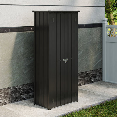1.5X2.5FT Storage Cabinet Metal Garden Shed with Lockable Door