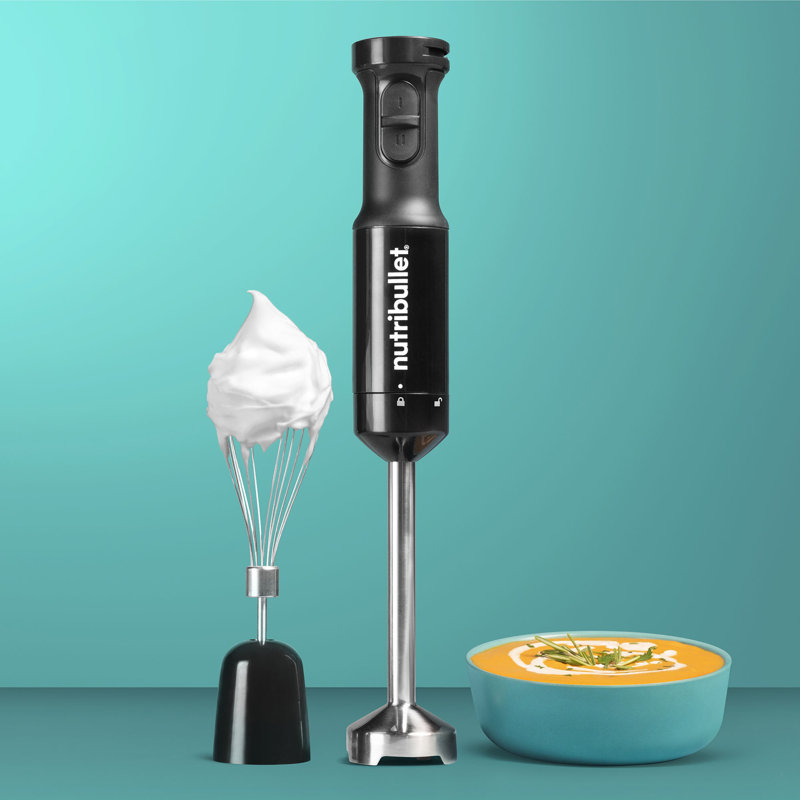 Nutribullet Black Stainless Steel Variable Speed Hand Blender