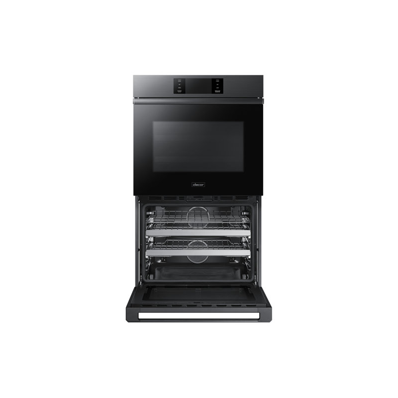 30" Double Wall Oven Steam, Contemporary, Graphite Stainless