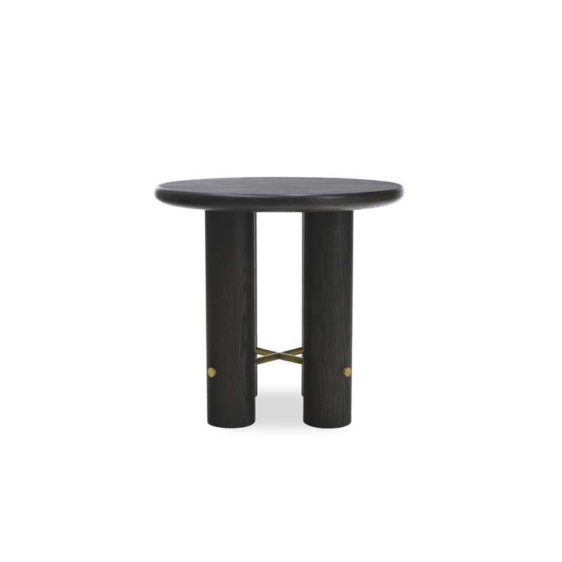 Cadence Oak End Table, Black