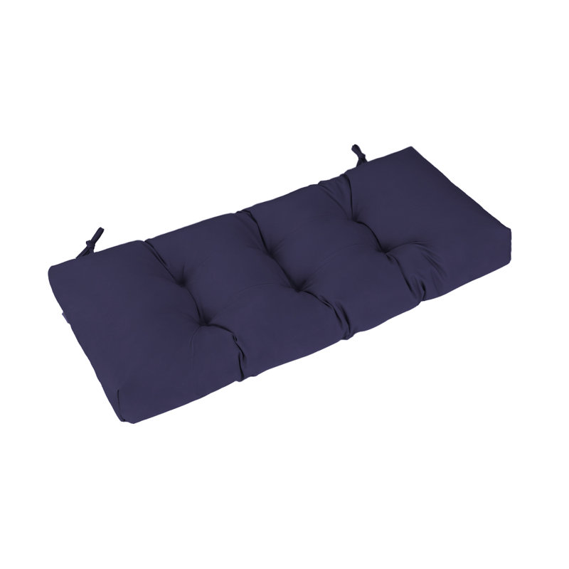 Outdoor Bench Cushion , Waterproof  Tufted Bench Cushion, Fade-Resistant Bench Pillow, Bench Pad for Outdoor/Indoor Chair,48x18x4in,Navy