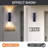 12 Inch Modern Outdoor Porch Light Patio Light In 2 Lights With Aluminum Cylinder And Tempered Glass Cover Waterproof Wall Sconce 2 Pack-963607480