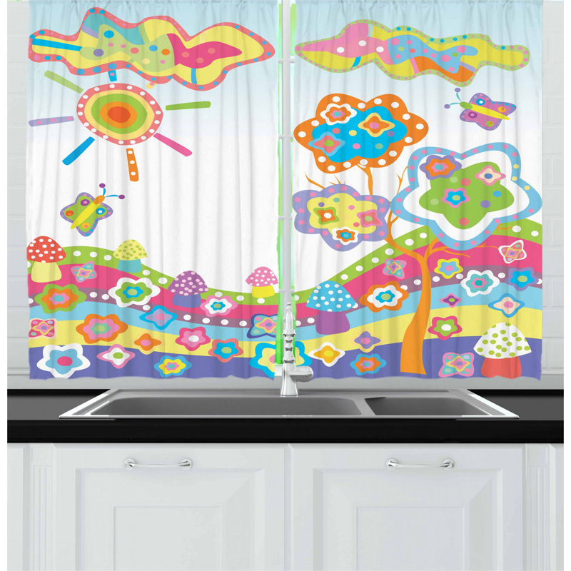 Pointed Kitchen Curtain