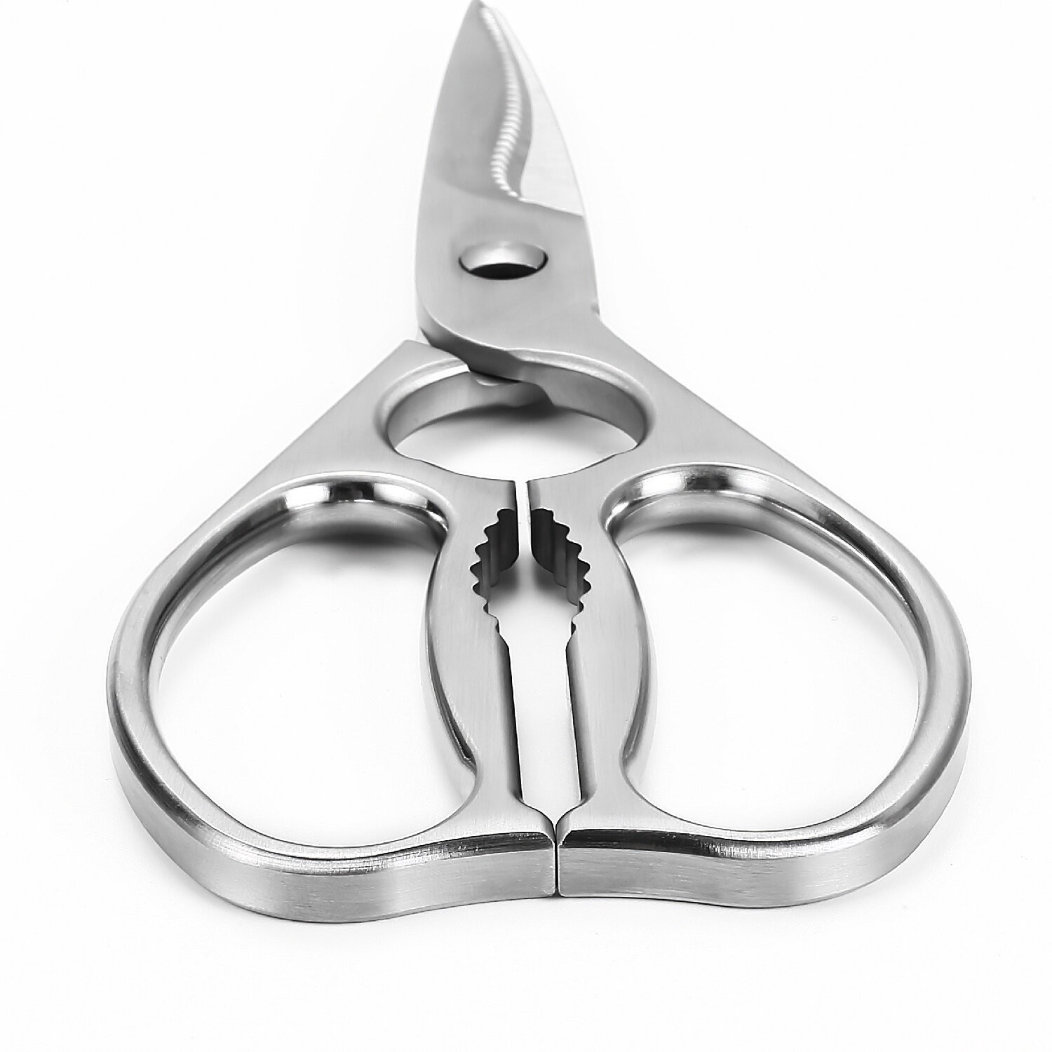 Multipurpose Stainless Steel Meat Cutting Scissors With Magnetic Holder