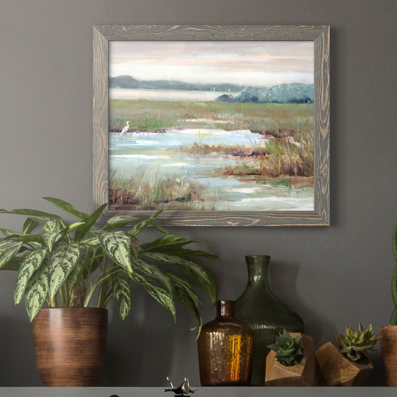 " Early Morning Magic " Painting Print, Gray, 17" H x 20" W x 1.5" D