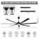 7 - Blade Modern Industrial Extra Large Ceiling Fan with Dimmable 3CCT LED Lights and Remote Control