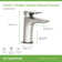 Verity Single Handle Bathroom Faucet with Push Pop Drain