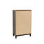 Commode en bois massif avec rangement 1 chambre 5 pièces