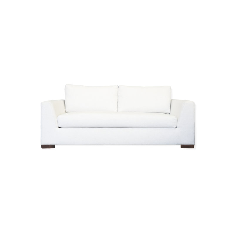 Upholstered 84'' Sofa, 96", Contessa Ruby, Natural