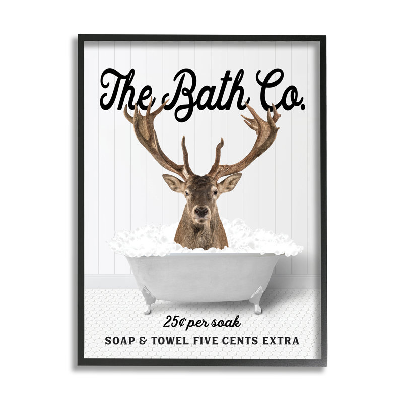 «Trinx Bubble Bathaign», art giclée encadré par lettré et doublé, H 30 po x l 24 po x P 1,5 po, Giclée encadrée noir minuit