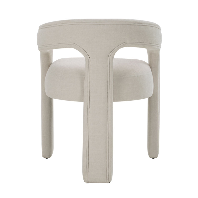Chaise d'appoint rembourrée blanche Gamarya (ensemble de 2)