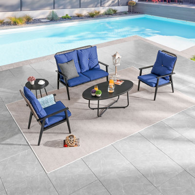 4 - Person Patio Conversation Set with Cushions