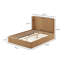 Grand lit plateforme, aucun sommier requis-1423462739