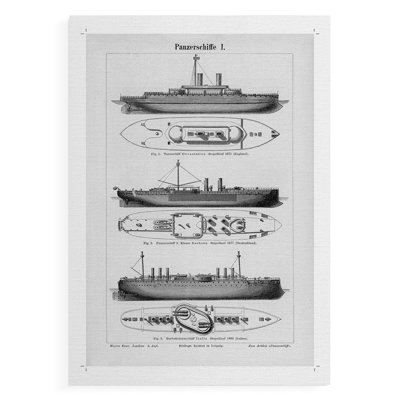 Industrial Ship -Canvas Print Only - NOT FRAMED