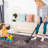 Low-Pile Washable Area Rug Runner 2'6''X10' For Living Room, Bedroom, Kitchen  Burgundy  - Non-Slip, Non-Shedding, Useful Application 2'6''X10', Non-Slip Strong