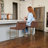 Maven Lane Gerard Stool with Faux Leather Upholstery-108989934-108989932