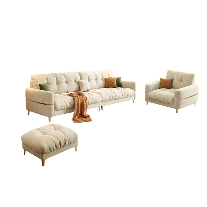 Simple flannelette sofa set