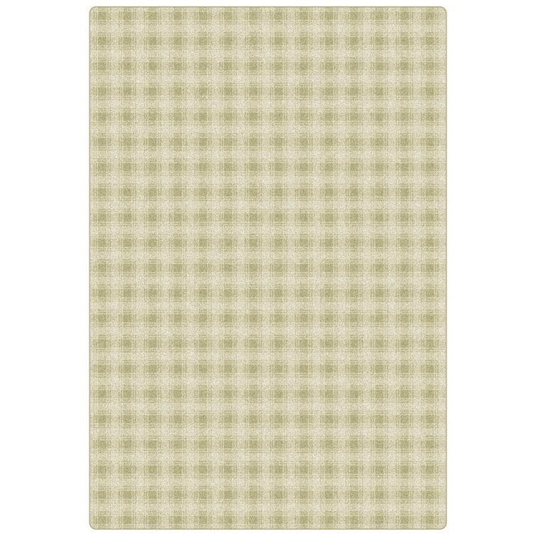 Imagine Figurative Shortstop Plaid Area Rug