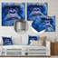 Blue Blue Glance Bigfoot - Bigfoot Wall Art Living Room-1181200917-1211452088