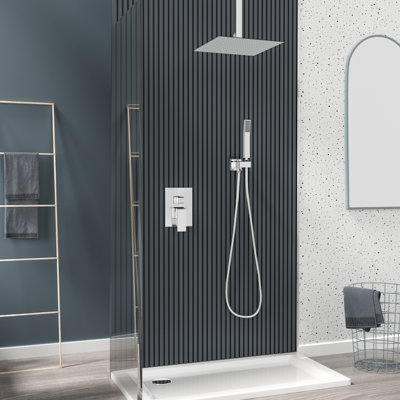 Pressure-Balanced Complete Shower System with Rough in-Valve