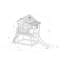 Max AXI 432cm W x 193cm D Outdoor Hemlock Wood Luxury Playhouse-2053174185
