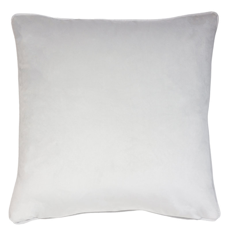 Geometric Square Cushion, Chrome