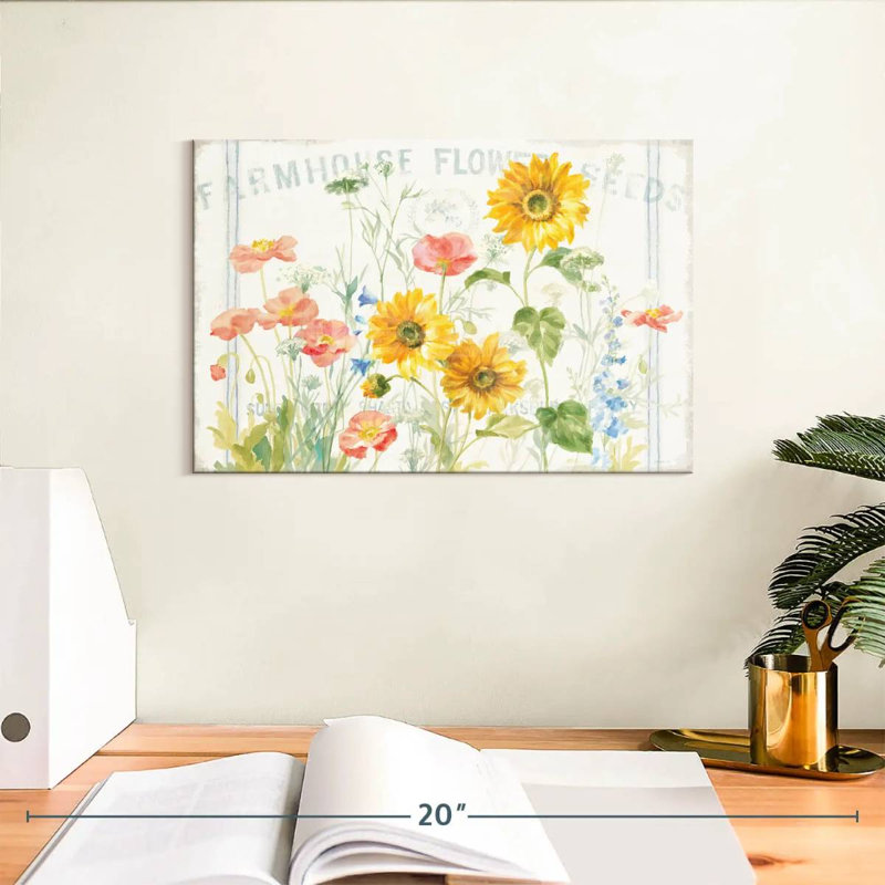Harnek Floursack Florals I, H 8 po x l 12 po