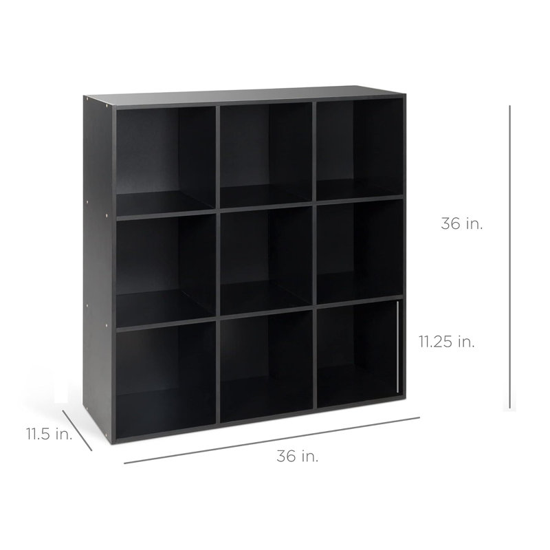 Bibliothèque à cubes H 36 "x l 36" Naleli, Noir