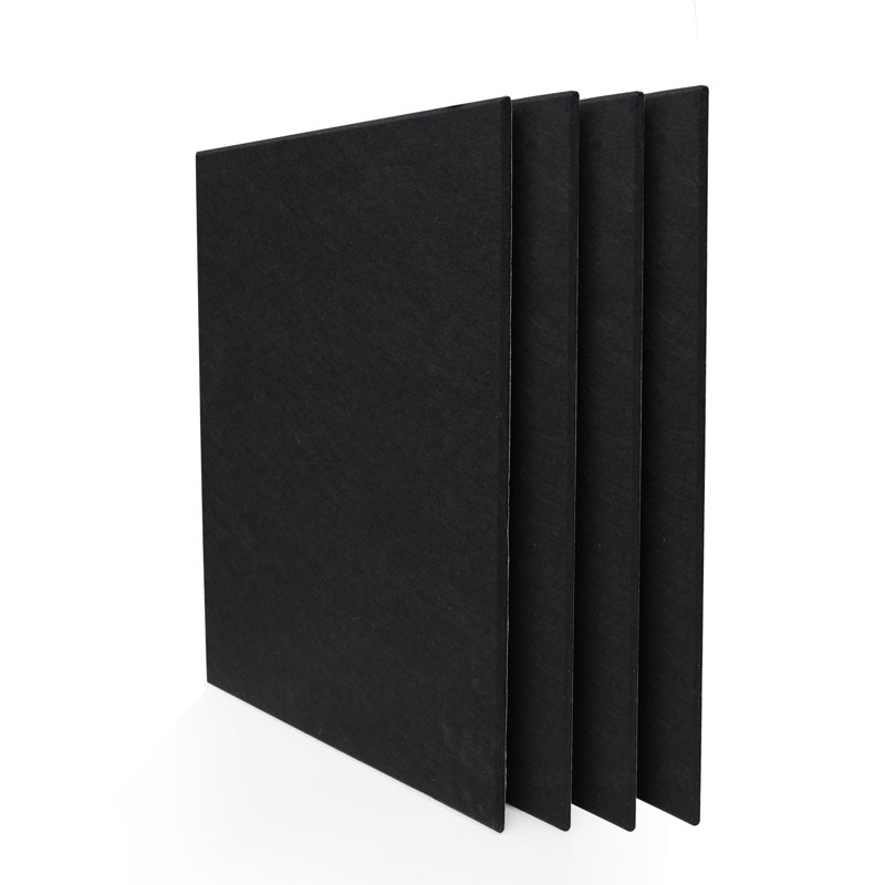 4 PC Adhesive Rectangular Sound-Absorbing Panels - Suitable For Home Decoration