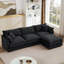 Modular Sectional Sofa With Movable Ottoman, DIY Configurable L-Shaped Couch For Living Room, Cloud-Like Comfort And Chenille Upholstery.-804629062-804629082