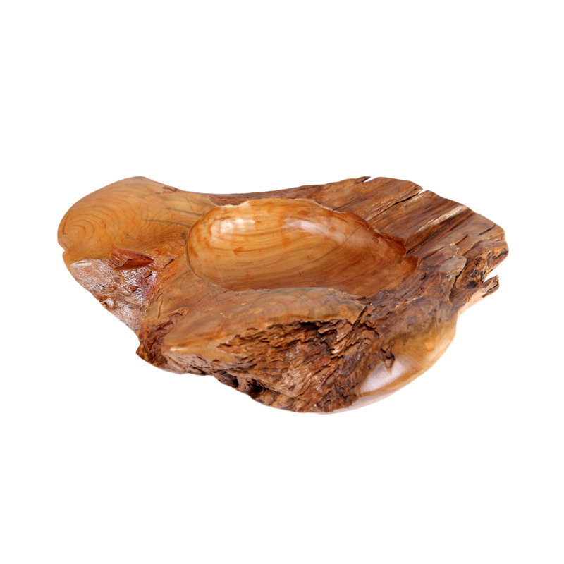 Solid Wood Decorative Bowl
