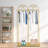 47.2" Wedding Dress Display Stand Clothes Rack Metal Garment Rack Clothes Rail Gold
