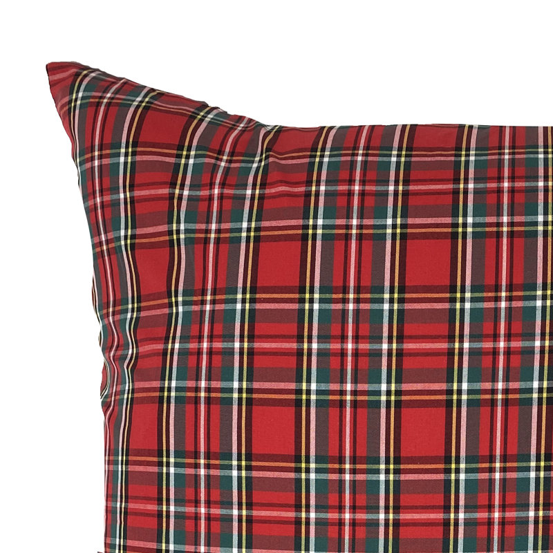  Coussin Holiday, Rouge / vert, 22 po x 22 po