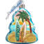 Keepsake 2'' Handmade Glass Holiday Shaped Ornament