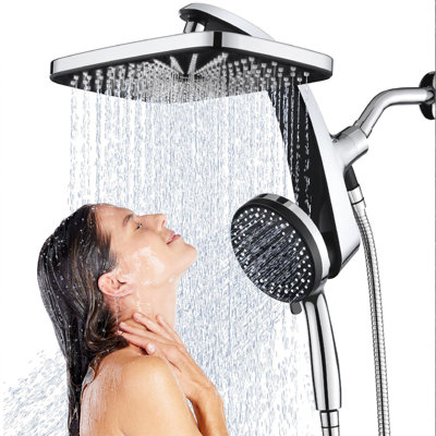 Shower Head, Rain Shower Head With 10 Sprays Handheld Shower Head