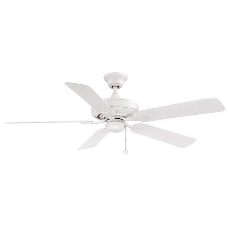 Edgewood 52 inch Indoor/Outdoor Ceiling Fan - Matte White with Matte White blades, Matte White with Matte White Blades