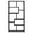 8-shelf Cappuccino Geometric Bookcase-2002462372