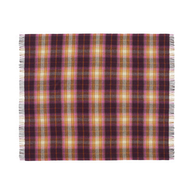 Jeté tissé en laine d'agneau Merino