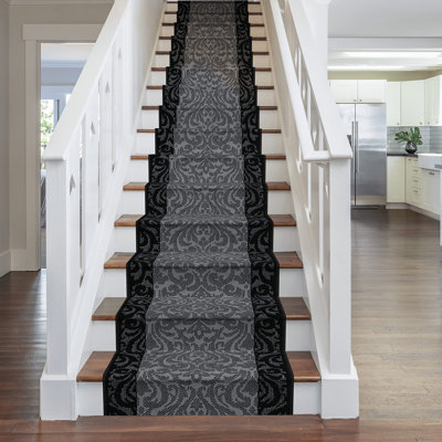 Runner Cayden Damask Hand Woven Area Rug