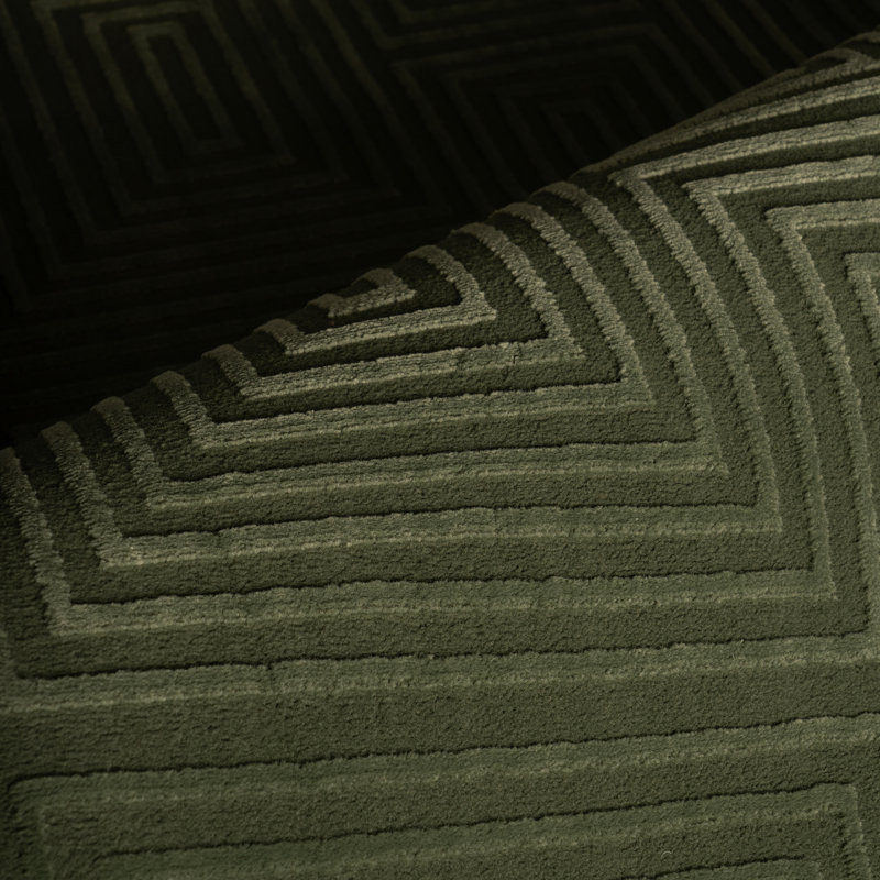 Tapis géométrique texturé Orielle, Rectangle 6 pi 7 po x 9 pi