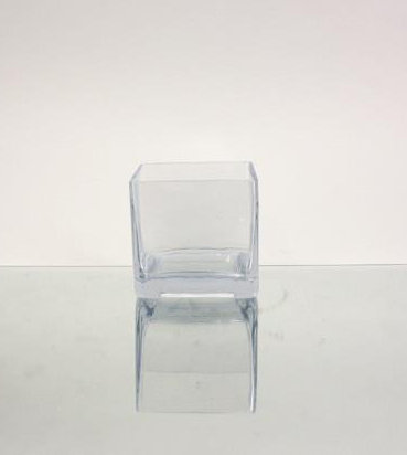 Ryleigh Handmade Glass Table Vase, 3" H x 3" W x 3" D