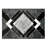 Home Decor Luxury Non-Slip Rubber Backing Safety Soft Runner Area Carpet Floor Area Rug Indoor Interior Accent Decorative Mat, Modern Black Grey Diamond Geometric Design, 5 x 7 Feet