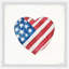 Impression encadrée « Heart Shape flag »-51961070